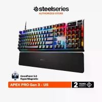 ราคา SteelSeries Apex Pro Gen 3 Gaming Keyboard คีย์บอร์ดเกมมิ่ง สวิตช์ OmniPoint 3.0 HyperMagnetic (1731832569585109171)