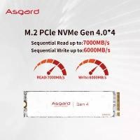 ราคา Asgard M2 SSD, GEN4, M.2 2280, Pcle 4.0 X4, NVMe 1TB และ 2TB, ฮาร์ดดิสก์ภายในที่รองรับ (1732246201389451696)