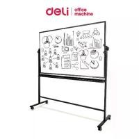 ราคา Deli กระดานไวท์บอร์ดแบบมีขาตั้ง กระดานแม่เหล็กแบบล้อเลื่อน กระดานไวท์บอร์ด เคลื่อนย้ายสะดวก อุปกรณ์สำนักงาน Mobile Whiteboard (1729654879667194566)