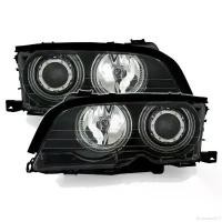 ราคา drumstick14 ใช้งานได้ ไฟหน้า ไฟหน้าวงแหวน E46 BMW series 3 Projector โคมดำ มีไฟวงแหวน 1996 1997 1998 ตาตก ของใหม่ eagle eye (1731835755497687704)