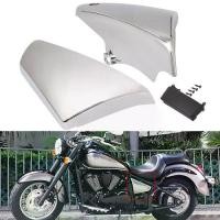 ราคา 1 Pair Motorcycle Chrome Battery Side Fairing Cover For Kawasaki Vulcan 900 VN900 Classic Custom 2006-2020 (1731397232746857527)