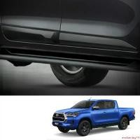 ราคา enchanting44 ปัจจุบัน คิ้ว กันกระแทกประตู กันกระแทกขอบระตู D-CAB 4 ชิ้น สีดำด้าน สำหรับ Toyota Hilux Revo Prerunner ปี 2021-2022 Car รถยนต์ รถจักร Sticker (1731617130419096178)