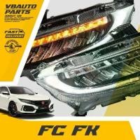 ราคา ไฟหน้า LED HONDA CIVIC FC FK RS รุ่นใหม่ไม่ต้องตัดต่อสายไฟ (1729995828157057920)
