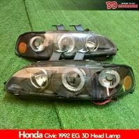 ราคา ไฟหน้า ไฟหน้าแต่ง ไฟหน้าโปรเจ๊กเตอร์ Civic 1992 1993 1994 1995 3ประตู โคมดำ โคมขาว sonar ราคาพิเศษ (1729709058184677654)