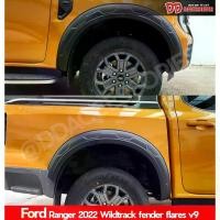 ราคา คิ้วล้อ โปร่งล้อ คิ้วโปร่งล้อ Ranger 2022 2023 2024 สำหรับ wildtrack 6" ลาย V9 ดำด้าน 4 ประตู (1729700169627240726)