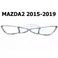 ราคา สวัสดิการสด ครอบไฟท้าย ชุบโครเมี่ยม MAZDA2 5ประตู 2015 - 2019 MAZDA 2 HATCHBACK มาสด้า ครอบไฟ ของแต่ง (1731313125746508822)