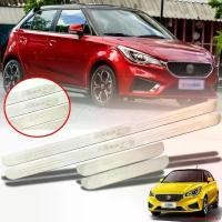 ราคา คุณภาพรับประกันได้ ชายบันได กันรอยชายบันได สคัพเพลท สแตนเลส รุ่น เอ็มจี 3 MG 3 5 ประตู ปี 2015 - 2019 สีโครเมี่ยม 4 ชิ้น Car รถจักร รถยนต์ Sticker สติกเกอร์ (1731673849072617658)