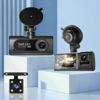 ราคา DVR รถยนต์ WiFi, 3 ช่อง, HD 1080P, IPS 2.0 นิ้ว, กล้องติดรถยนต์ 3 เลนส์, กล้องติดรถยนต์, กล้องติดรถยนต์ (1731634540310201869)