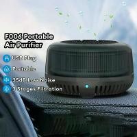 ราคา เครื่องฟอกอากาศในรถยนต์ Car Air Purifier เครื่องฟอกอากาศ กำจัด PM2.5 ขจัดฟอร์มาลดีไฮด์และ (1731781439385732402)
