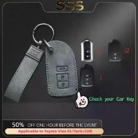 ราคา ฝาครอบกุญแจรีโมทอัจฉริยะสำหรับรถยนต์, เปลือกหนังและวัสดุโลหะผสมสังกะสี, อุปกรณ์เสริมพวงกุญแจป้องกัน, เหมาะสำหรับ Toyota Vios FS/Yaris/CHR, พวงกุญแจ ปลัก ตรง รุ่น รีโมท ส (1731219850462988108)