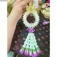 ราคา พวงมาลัยห้อยหน้ารถดอกมะลิทิชชู่สวยๆ งานฝีมือ (1731994411633575409)