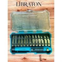 ราคา สินค้าแนะนำ LIBRATON คัตเตอร์กีด มีดแกะสลัก งานฝีมือ งานแกะสลัก มีดแกะสลักเปลี่ยนใบได้ มีดแกะพร้อมใบอะไหล่ 13ชิ้น (1732184989919709150)