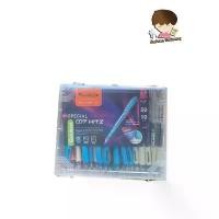 ราคา ปากกาลูกลื่น Quantum แบบกด รุ่น 007 Hitz หมึกน้ำเงิน คละสี รุ่น 50ด้าม แถมฟรี10ด้าม ใส่กล่องใส เครื่องเขียน น่ารัก ๆ (1732029034433512875)