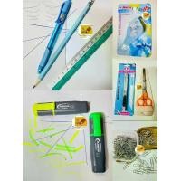 ราคา ชุดเซตสำหรับพนักงาน (ปากกา 1 + ดินสอHB 1 + เทปลบคำผิด + ปากกาไฮไลท์ 2 สี + คัตเตอร์ + กรรไกรสำนักงาน + ลวดเสียบกระดาษเบอร์ 1 ) เหมาะสำหรับนักเรียน นักศึกษา และพนักงานออฟฟิศ (1732305695247664505)