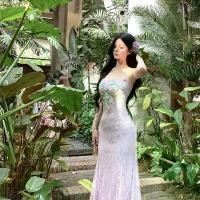 ราคา เดรสยาวรัดรูป สไตล์ฝรั่งเศส ลูกไม้และตาข่าย สำหรับผู้หญิง ดีไซน์นางเงือก ชุด เดรส สาว พลัสไซส์ เอสโตรเจน เดรส คล้อง คอ ชุด เทป เดรส ออก งาน สาว อวบ (1731332986640696595)