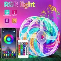 ราคา 1-20 เมตร สาย LED 5050 RGB สาย USB 5050 บลูทูธ Wifi 5V ยืดหยุ่นสำหรับ LED เทป RGB ไฟพื้นหลังทีวี เทปไดโอด (1732654752919684515)