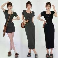 ราคา เสื้อยืด ทรงสลิมฟิต แขนสั้น เดรสด้านใน สำหรับผู้หญิง สไตล์เรียบหรู รัดรูป เอว-จีบ สลิมมิ่ง บอดี้คอน เดรสยาว ฤดูร้อน 2025 มาใหม่ ชุด ให้ นม เดรส ให้ นม เดรส ปาร์ตี้ เดรส ผ้า (1731246273512769254)