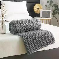 ราคา ผ้าห่มขนแกะสักหลาด นุ่มพิเศษ ใหญ่และนุ่มพิเศษ เหมาะสำหรับโยน/โซฟา/เตียง/โซฟา เบาะ/เตียง ขนาดเดียว สีเทา (1732313766005474541)