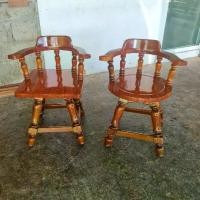 ราคา เก้าอี้ไม้ หมุนได้ 360 องศา เก้าอี้หมุน ไม้จริง ไม้แผ่นเดียว อย่างหนา ขากลึง ต่องานเข้าเดือย แข็งแรง นน.เก้าอี้ 20 โล+ (1729837376288492335)