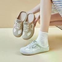 ราคา รองเท้าผ้าใบสีขาวครึ่งถ้วย ฤดูร้อน 2568 มาใหม่ รองเท้าลำลองผู้หญิง ตาข่ายระบายอากาศ อเนกประสงค์ รองเท้าผ้าใบ corolla โลกิ สกี้ ของ แท้ รองเท้า สุขภาพ ผู้หญิง รองเท้า ผ้าใบ สี ดํา ล้วน (173199825334498