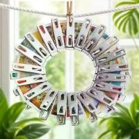 ราคา ไม้หนีบผ้า สแตนเลส คลิปสำนักงาน ไม้แขวนเสื้อ ไม้หนีบผ้าโลหะ มัลติฟังก์ชั่น ไม้หนีบผ้าสำเร็จรูปในครัวเรือน [COD] (1732652499705496798)