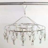 ราคา ราวตากผ้า ราวตากผ้า คลิปหนีบผ้า ไม้แขวนเสื้อ วัสดุสแตนเลส มี 20 คลิป แบบวงกลม และแบบสี่เหลี่ยม (1732504783073281239)