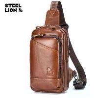 ราคา กระเป๋าคาดหน้าอกสำหรับผู้ชาย หนังแท้ หนังวัวชั้นบนสุด แฟชั่นวินเทจ กระเป๋าคาดหน้าอกด้านหน้าสำหรับผู้ชาย มัลติฟังก์ชั่น กระเป๋าสะพายไหล่เดียวและกระเป๋าสะพายข้าง (1731748288021956508)