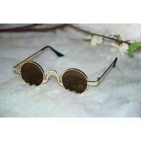 ราคา แว่นกันแดดทรงกลม แฟชั่นวินเทจ แว่นตา 4King ทรงกลมเล็ก (1730169957041474184)
