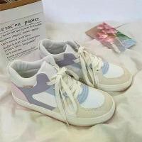 ราคา รองเท้าผ้าใบลำลองทรงสูงสำหรับผู้หญิง รองเท้าผ้าใบกีฬาอเนกประสงค์ สไตล์ ins แฟชั่นวินเทจ (1729755263343561528)