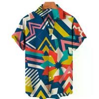 ราคา เสื้อเชิ้ตแขนสั้นลำลอง พิมพ์ลาย ขนาดใหญ่ สีสดใส สไตล์ฮาวาย แฟชั่นวินเทจ สำหรับผู้ชาย ไซส์ 4XL (1732334706534878129)