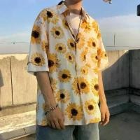 ราคา เสื้อยืดแขนสั้น ทรงหลวม พิมพ์ลายดอกทานตะวัน สไตล์ฮาวาย แฟชั่นวินเทจ สำหรับผู้ชายและผู้หญิง (1732070265837029318)