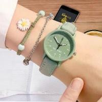 ราคา นาฬิกาข้อมือ สายหนัง แฟชั่นวินเทจ สไตล์เกาหลี สำหรับผู้หญิง premium watch (1731689898146236394)
