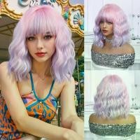 ราคา วิกผมบ๊อบ ออมเบร สีชมพูพาสเทลถึงม่วง ผมสังเคราะห์ทนความร้อน คลื่นธรรมชาติ ไล่ระดับสีชมพูถึงม่วง เหมาะสำหรับงานปาร์ตี้ คอสเพลย์ และสวมใส่ทุกวัน ทรงผมหยิกขนาดใหญ่ มีหน้าม้า เหมาะสำ (1732469136098755597)