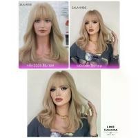 ราคา วิกผม วิกผมลอน สีบอนขาว ยาว45 เช็น สีสวยเหมือนจริง มีหนังศรีษะเทียมเหมืออออนจริง (1732275344459203918)