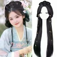 ราคา วิกผม Hanfu สีดำยาวตรงสไตล์จีนโบราณ, วิกผมสังเคราะห์คอสเพลย์, วิกผมถักเปียแบบบูรณาการ, วิกผมที่คาดผม, เหมาะสำหรับคอสเพลย์เจ้าหญิง, วิกผมโบราณ, วิกผมแบบบูรณาการ, วิกผมถักเปีย, วิกผมถักเปีย (17325026862