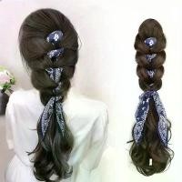ราคา วิกผมหางม้าผู้หญิง เรียบหรู สไตล์ประจำวัน มีทอสร้อยข้อมือผมลายดอกไม้วินเทจ ถักเปียบิดและล่องหน เครื่องประดับผมหยิกหยักศกพร้อมคลิปหนีบ ทำด้วยมือ เหมาะสำหรับผมหางม้า วิกผม (1732452142365247050)