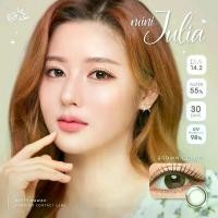 ราคา คอนแทคเลนส์ รุ่น Mini Julia สีเทา/ตาล/ดำ Gray/Brown/Black มีค่าสายตา (0.00)-(-10.00) เปลี่ยนแทนทุกเดือน (1729550205934930343)