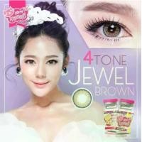 ราคา คอนแทคเลนส์ รุ่น Mini Jewel 4 Tone มีสีเทา/ตาล Gray/Brown By Kitty Kawaii มีค่าสายตาปกติ (0.00) เปลี่ยนแทนทุกเดือน (1729572752178710951)