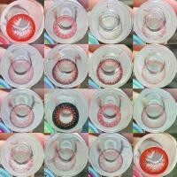 ราคา RED มินิ บิ๊กอาย สีแดง แดง คอนแทคเลนส์ mini / Bigeyes Bigeyes Contact Lens เลนส์สีแดง Pretty Doll ฝาเขียว ตาโต (1729547237453564203)