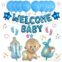 ราคา ลูกโป่งwelcome baby Baby Shower ต้อนรับเด็กแรกเกิด ลูกโป่งวันเกิด พร็อพถ่ายรูปเด็กแรกเกิด ลูกโป่งฟอยล์แต่งห้องคลอด (1731652615874775505)
