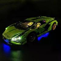 ราคา ชุดไฟ LED, BYB, สำหรับบล็อคตัวต่อ Lamborghini SIAN FKP 42115, โคมไฟตกแต่ง, รีโมทคอนโทรล, บล็อคตัวต่อเลโก้ไม่รวม เลโก้ เค้ก วันเกิด รถ เลโก้ ขับ ได้ จริง ตัว ต่อเลโก้ 1000 (1732326100950419803)