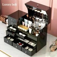 ราคา กล่องเก็บเครื่องสำอางกันป่นสำหรับเป็ด หรูหราราคาไม่แพง เหมาะสำหรับโต๊ะในครัวเรือน โต๊ะเครื่องแป้ง กล่องใส่ลิปสติก ชั้นวางสกินแคร์ กล่องตกแต่ง ถังขยะ สําอาง kick boks โหล ประดับ ที่ ทิชชู่ ยุง (1731989