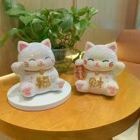 ราคา กระปุกออมสินไดโนเสาร์แมวนำโชค DIY, ธีมหมู, ตกแต่งบ้าน, การออกแบบแมวความมั่งคั่ง, กาวเพชรสร้างสรรค์, เหมาะสำหรับโต๊ะแคชเชียร์เปิด, ธีมสนุก DIY, เปิดตัวในปี 2025 กระปุกออมสิน ตุ๊กตา เสินเจิ้น จิ๋ว กระปุ