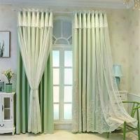 ราคา ผ้าม่านสำเร็จรูปสองชั้น สีฟ้า เหมาะสำหรับห้องนอนของเด็กผู้หญิง ผ้าม่านโปร่งแสงคุณภาพสูง ผสมและจับคู่เย็บปักถักร้อยที่สวยงาม ผ้าม่านโปร่งแสง เหมาะสำหรับประตูบานเลื่อน ห้องนั่งเล่น [Mt] [mt] [mt] [mt] [