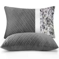 ราคา Memory Foam Pillows Standard Size Set of 2，Temperature Regulating Reversible Cooling Pillow for Sleeping, 2 pack Adjustable Cube Pillow for Side Sleepers, Back, Stomach, Hot Sleepers, Black (173145247