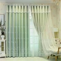 ราคา ผ้าม่านสองชั้นดับเบิ้ลทอมิกซ์ท็อป, สำหรับห้องนอนสาว, สีเบจ/ชมพู/เทา/น้ำเงิน, ผ้าม่านแข็ง, ผ้าม่านเปลี่ยนสี, พร้อมลูกไม้ประณีตและผ้าโปร่งลายดอกไม้, เหมาะสำหรับประตูบานเลื่อน, ราวม่านห้อง (1730791904360