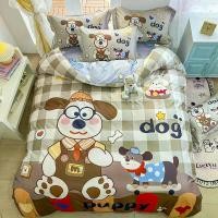 ราคา การ์ตูนลูกสุนัขน่ารัก Tencel ชุดสี่ชิ้น, ความรู้สึกเย็นผ้าไหมน้ำแข็ง, ปลอกผ้านวม, ชุดเครื่องนอนสามชิ้น, ผ้าปูที่นอน, เหมาะสำหรับนักเรียน, วัสดุที่อ่อนนุ่ม, [COD] แผ่นรอง นอน nemo ที่นอนท็อปเปอร์ 4ฟุต 