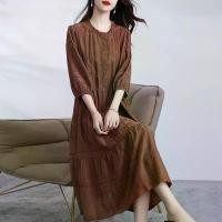 ราคา เดรสผ้าไหมสำหรับผู้หญิง สไตล์ใหม่จากหางโจวา ทำจากผ้าไหมหม่อนไหม ปักวินเทจ กระชับสัดส่วน สไตล์ศิลปะ สง่างาม เหมาะสำหรับฤดูร้อน (1732231829158791813)