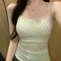 ราคา เสื้อกั๊กหญิง สไตล์เกาหลี ดีไซน์ลูกไม้ลายดอกไม้ น่ารักและเซ็กซี่ มีแผ่นรองหน้าอก เสื้อเกาะอก คัพคงที่ ป้องกันการสัมผัส สามารถสวมใส่ได้ทั้งภายในและภายนอก เสื้อ น่ารัก สไตเกาหลี เสื้อ ผ้า สวย เสื้อ ลินิ