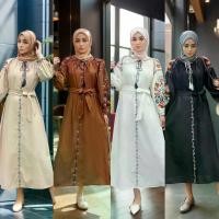 ราคา เดรสผ้าลินินผ้าฝ้าย มาใหม่ ปักพู่ แขนโคมไฟcovergirls.abaya.dress elegant Muslimah ชุดเดรสมินิกูรง ช ุ ด ร า ต ร ี อ ิ ส ล า ม ชุดนิกะห์มาเลเซีย ชุดรายอสีครีม ชุดใส่ไปคาเฟ่อิสลาม ชุดรายอ2024แบบใหม่เรีย